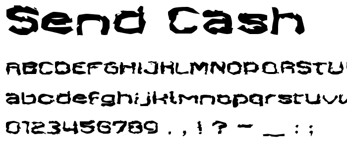 Send Cash font